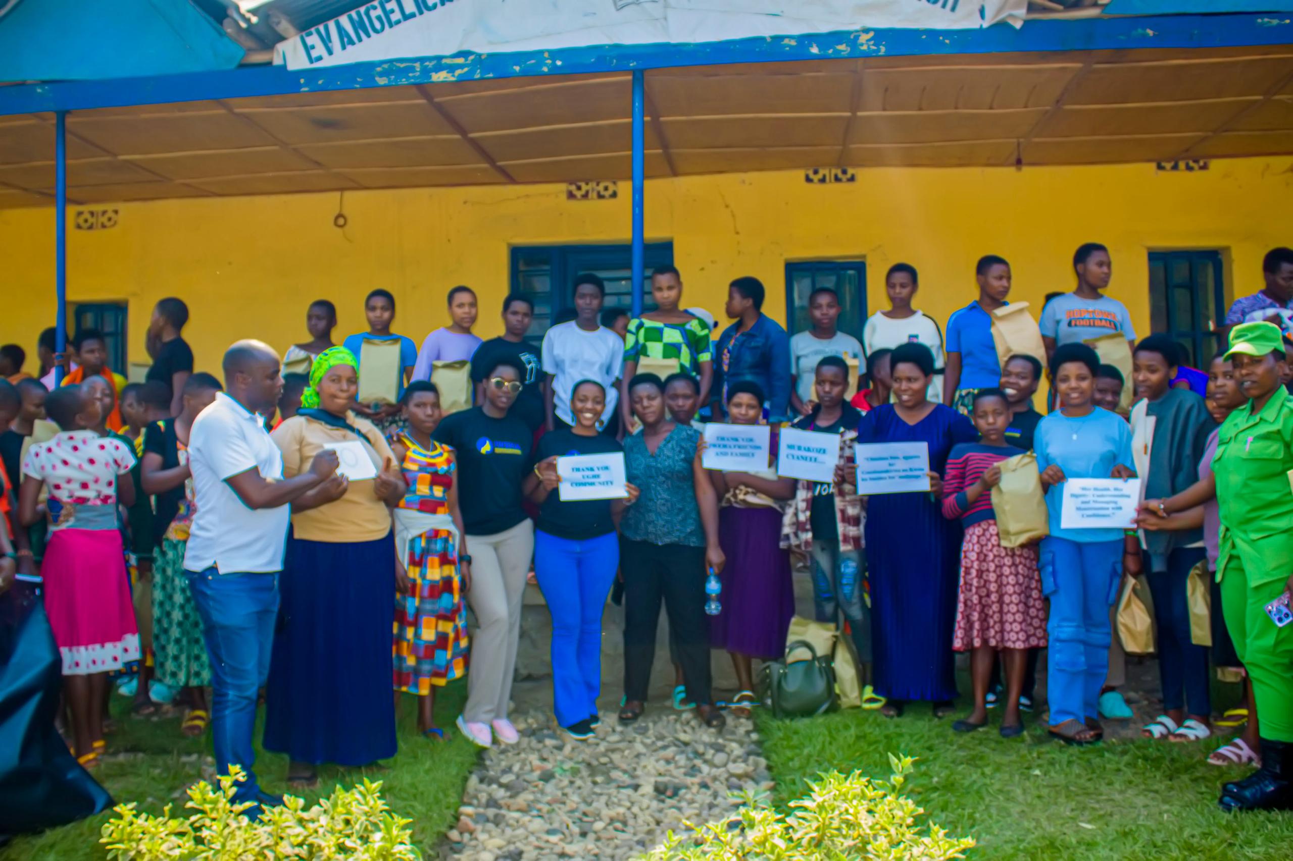 Girls gathered at the Shyira outreach session